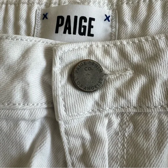 Paige Jimmy Jimmy White Denim Shorts 31