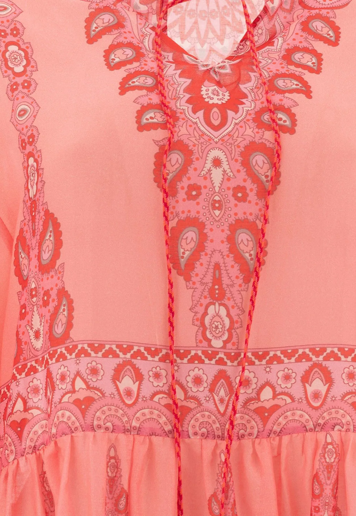 Paisley-Print Tunic Top