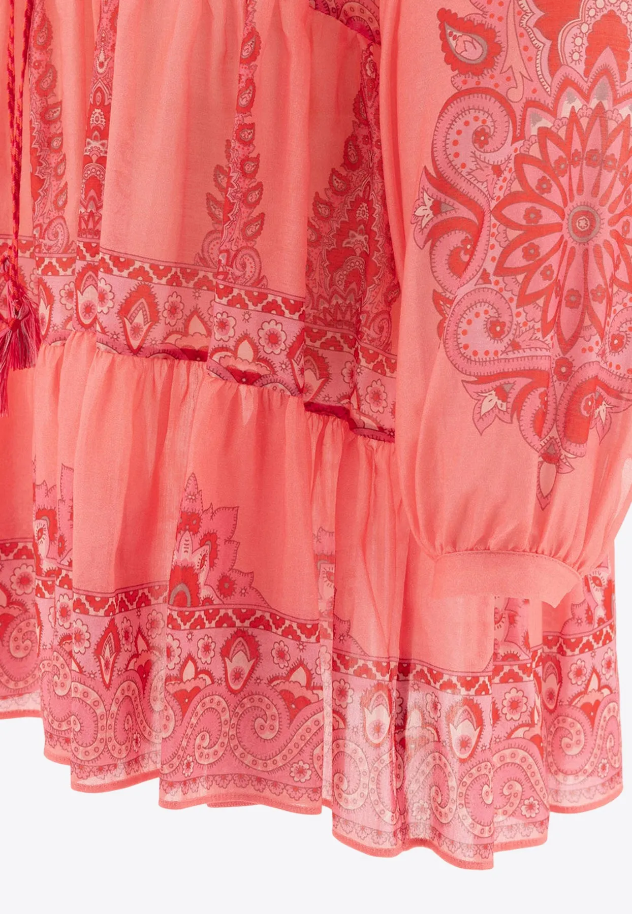 Paisley-Print Tunic Top