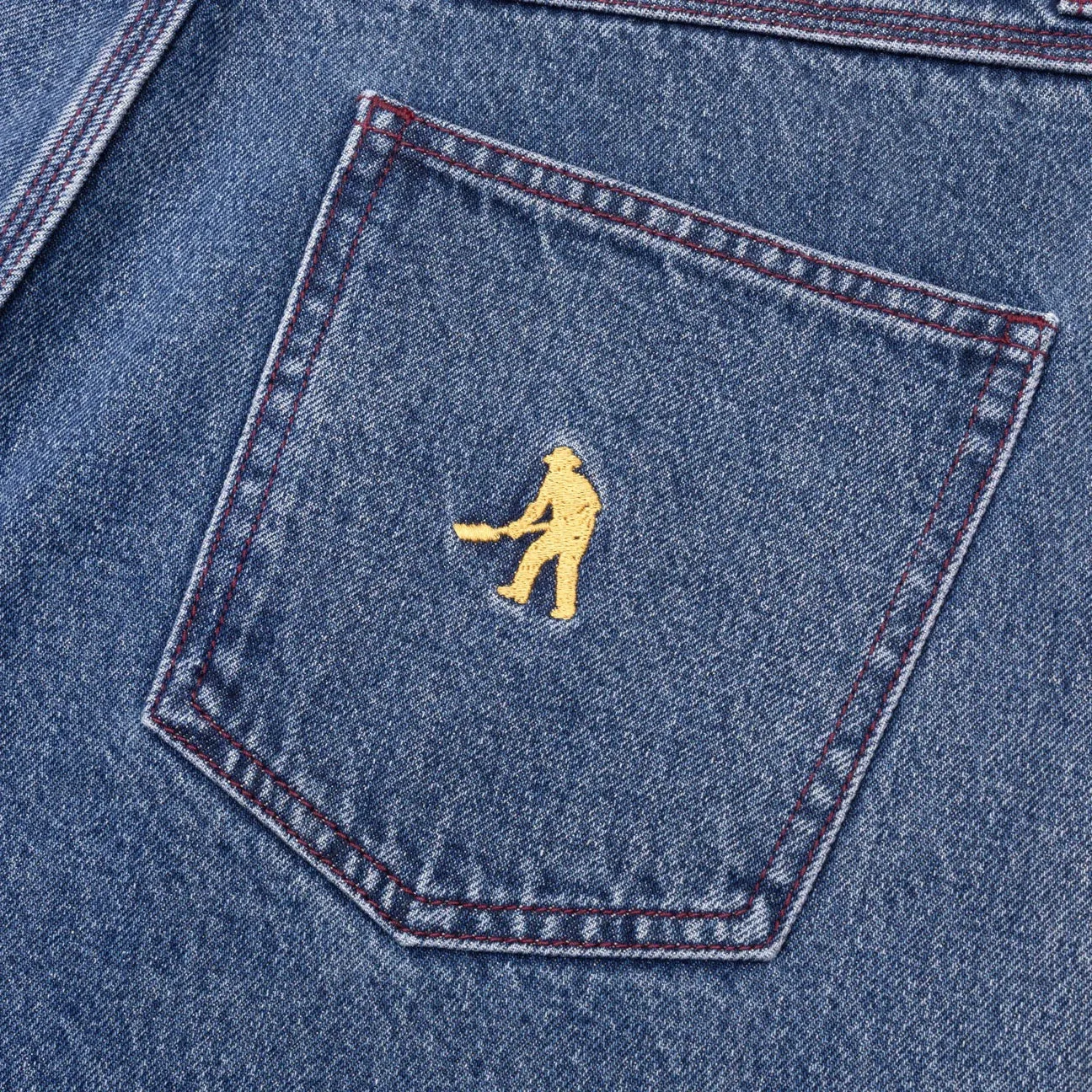 Pass~Port Workers Club Denim Shorts - Washed Dark Indigo