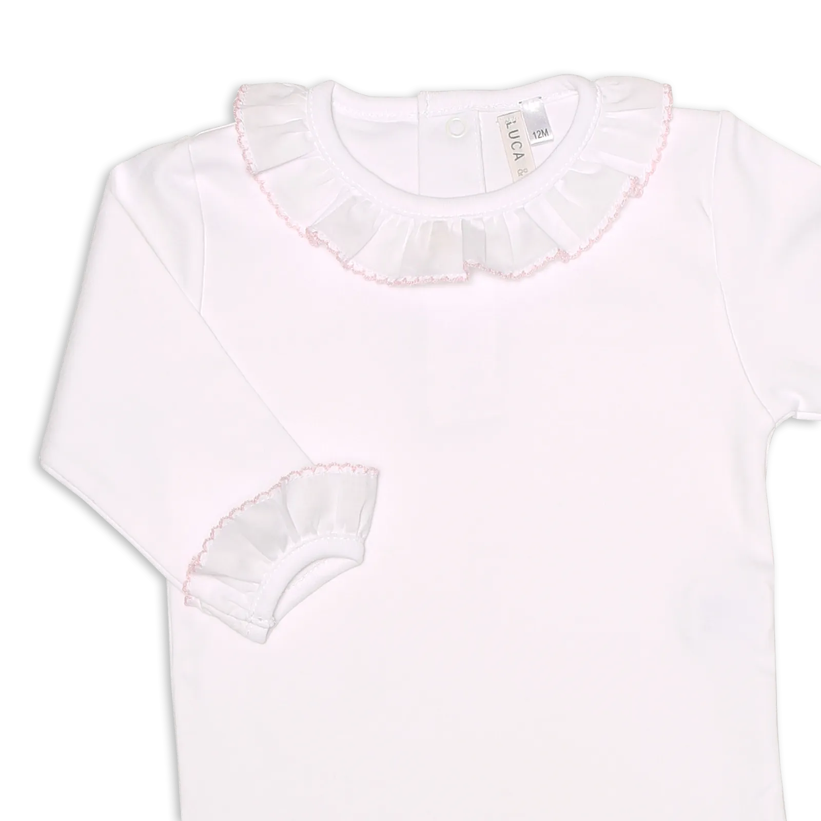 PINK TRIM AGUSTIN BODYSUIT