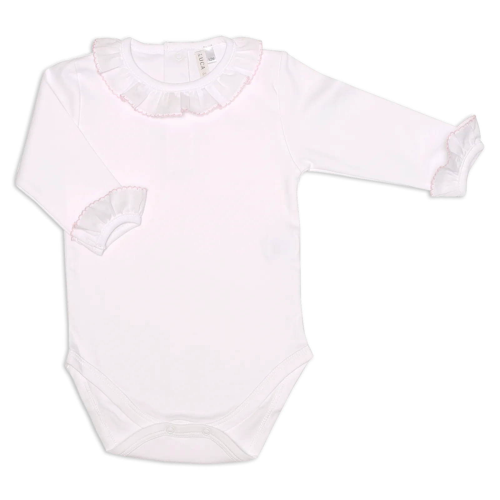 PINK TRIM AGUSTIN BODYSUIT