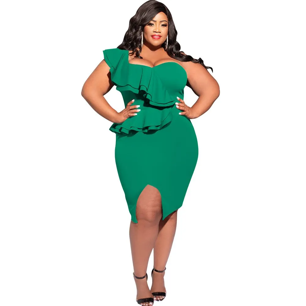 Plus Size Ruffle Dresses