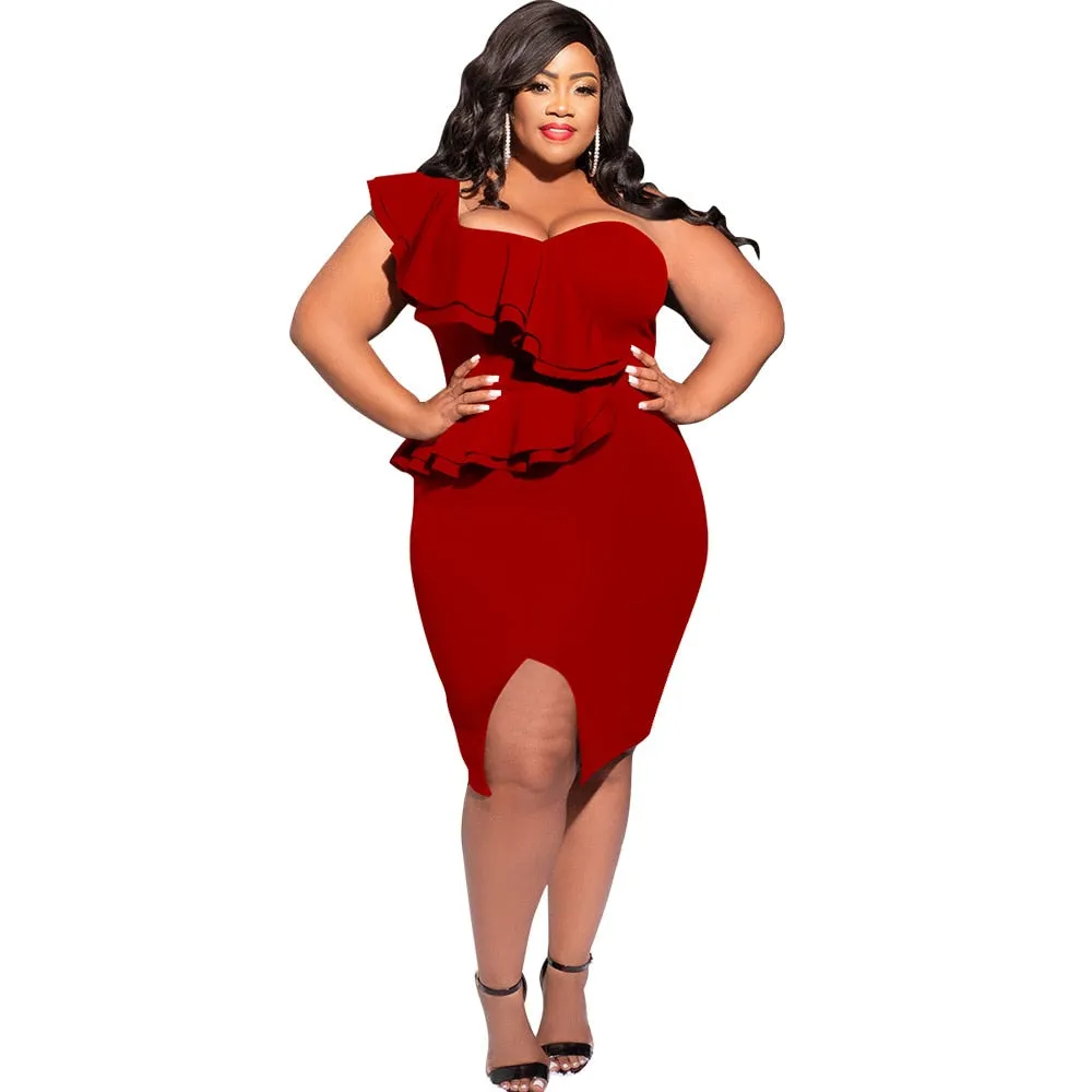 Plus Size Ruffle Dresses
