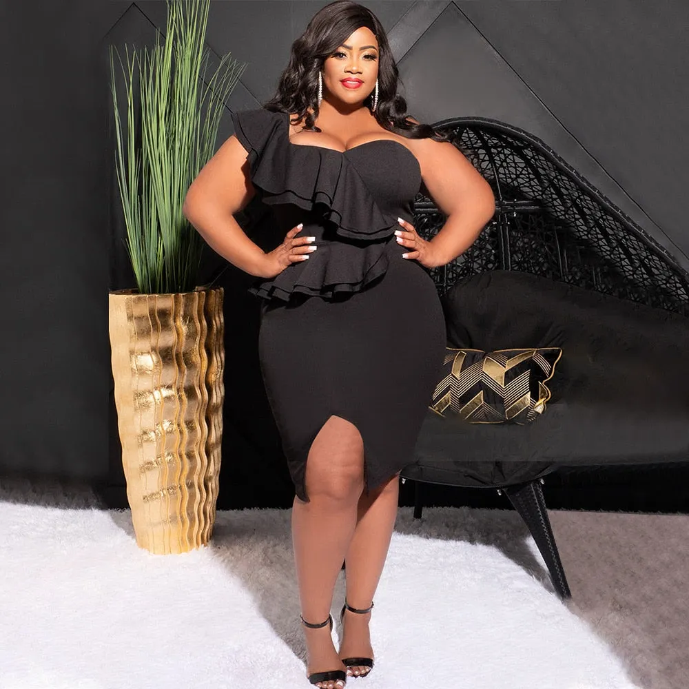 Plus Size Ruffle Dresses