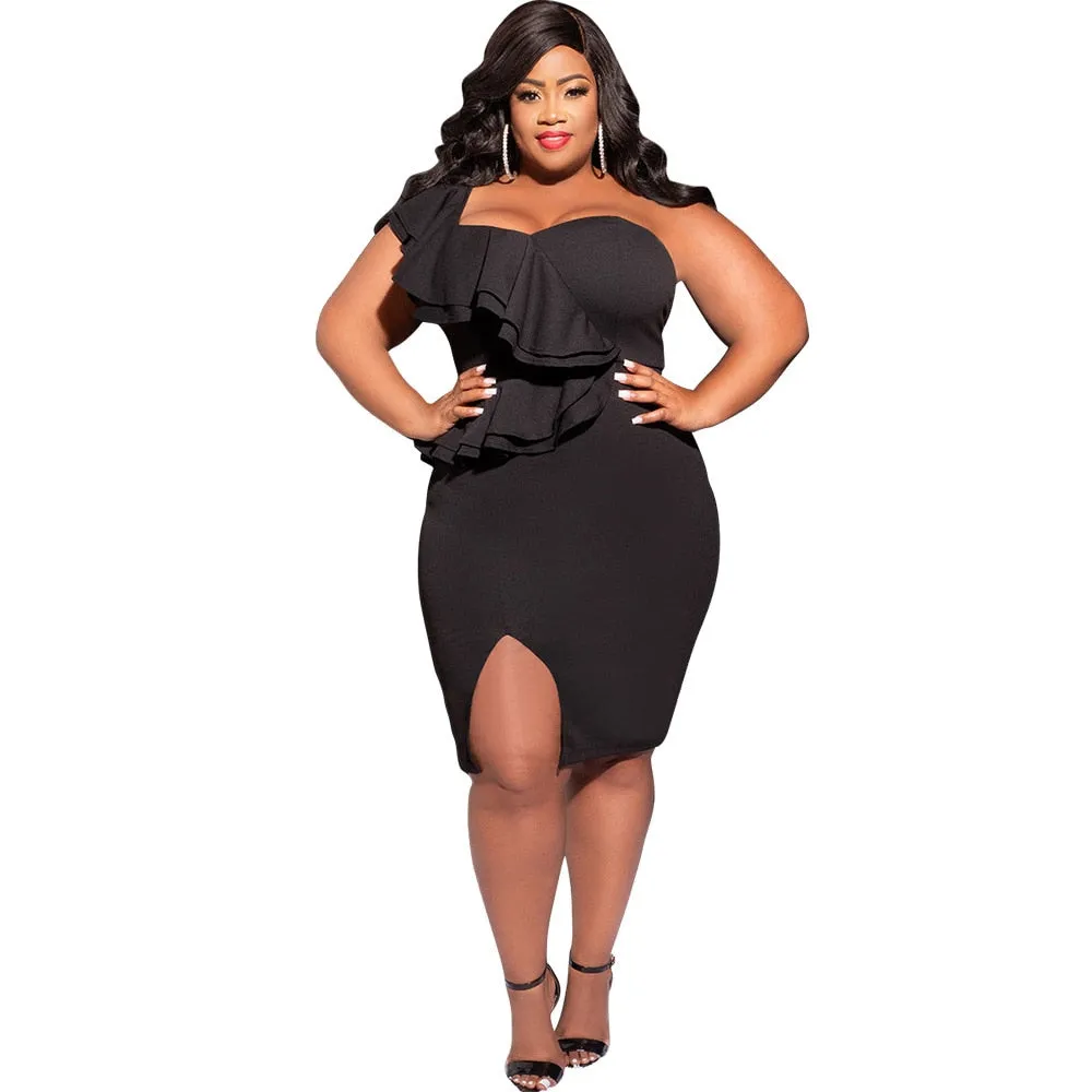 Plus Size Ruffle Dresses