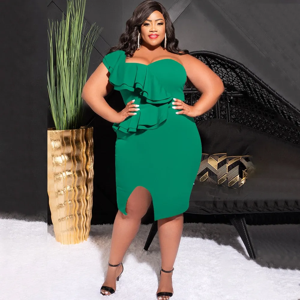 Plus Size Ruffle Dresses