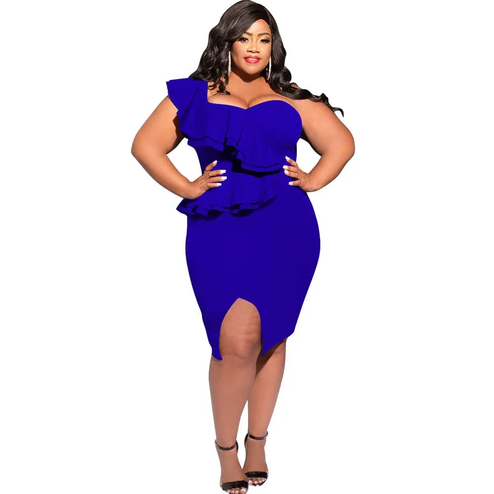 Plus Size Ruffle Dresses