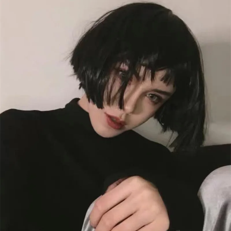 "BLACK COOL SHORT STRAIGHT" WIG K071709