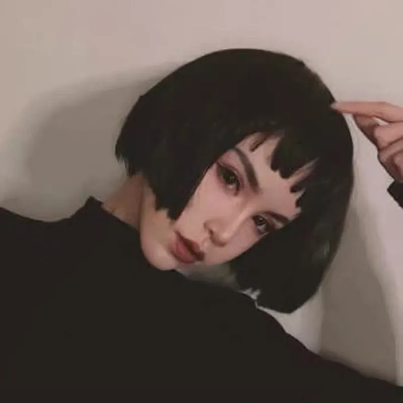 "BLACK COOL SHORT STRAIGHT" WIG K071709