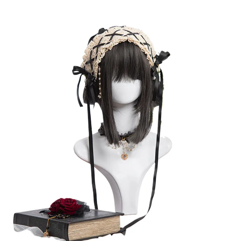 "BLACK GRAY DOUBLE PONYTAIL" WIG D071710