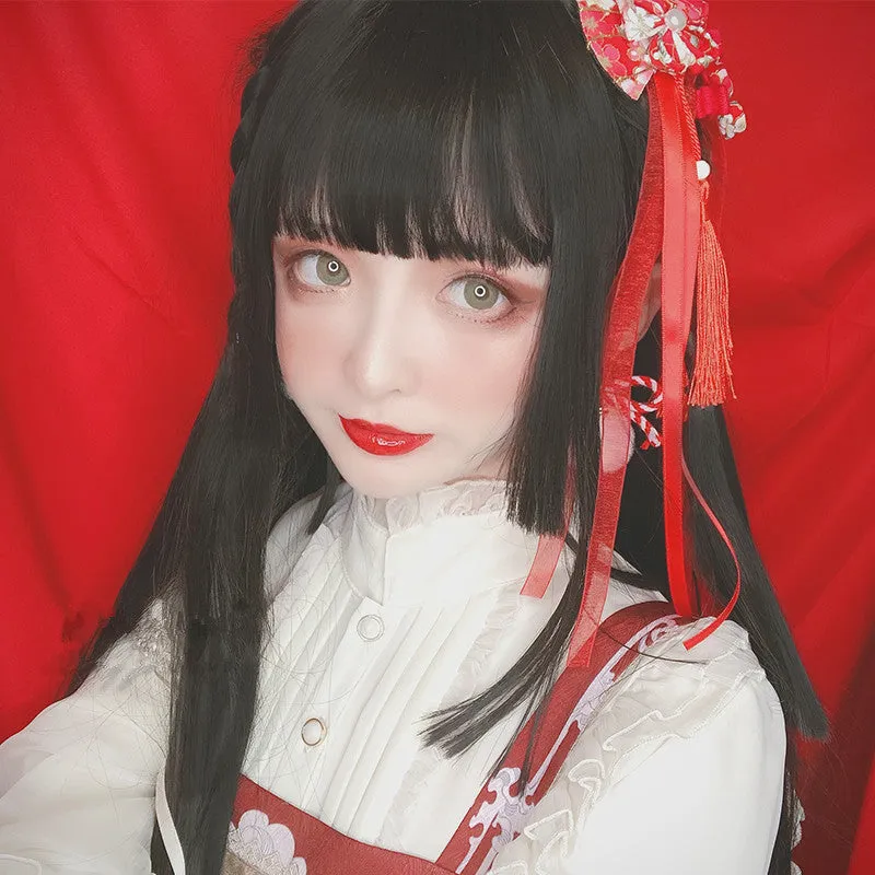 "BLACK LOLITA STRAIGHT" LONG WIG D041505
