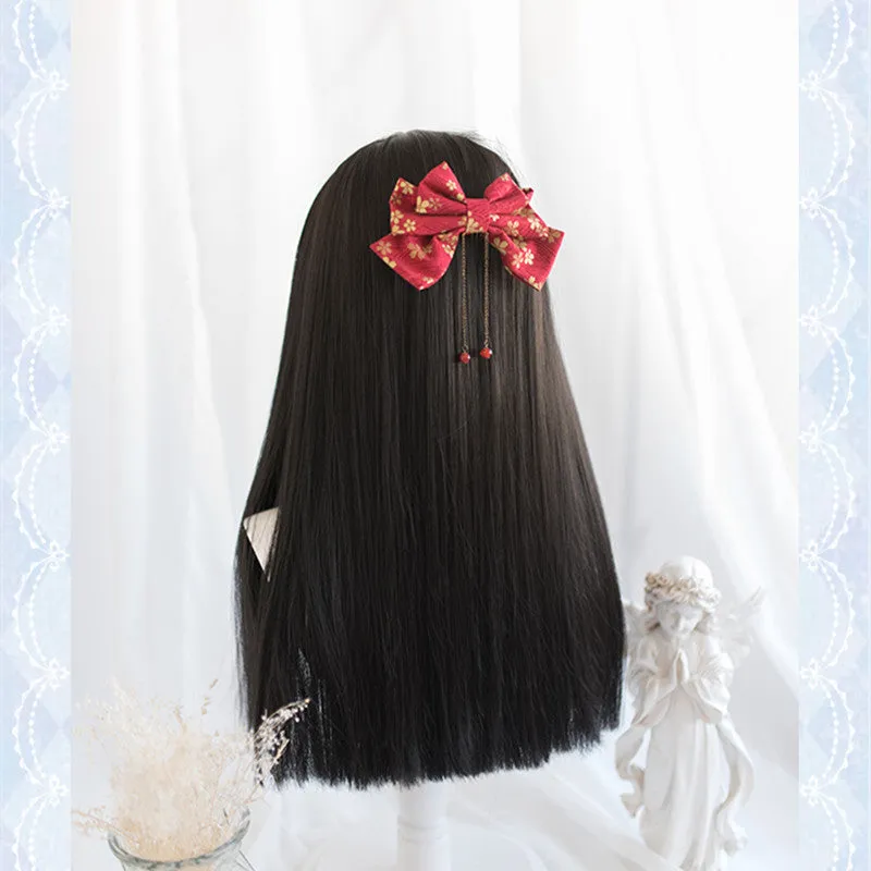 "BLACK LOLITA STRAIGHT" LONG WIG D041505