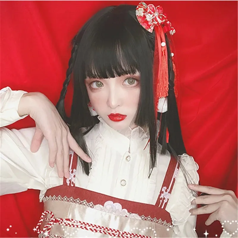 "BLACK LOLITA STRAIGHT" LONG WIG D041505