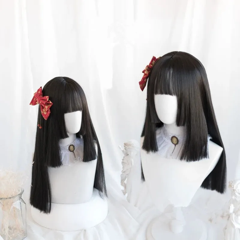"BLACK LOLITA STRAIGHT" LONG WIG D041505