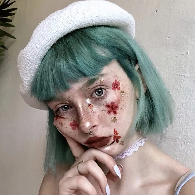 "GREEN" SHORT WIG K122811