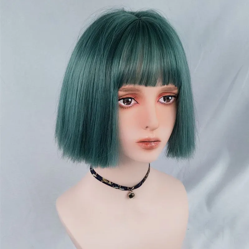 "GREEN" SHORT WIG K122811