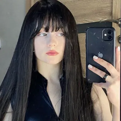 "NATURAL AIR BANGS LONG STRAIGHT" WIG N041402