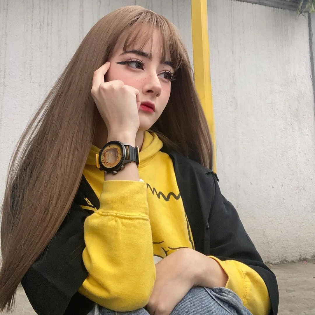 "NATURAL AIR BANGS LONG STRAIGHT" WIG N041402