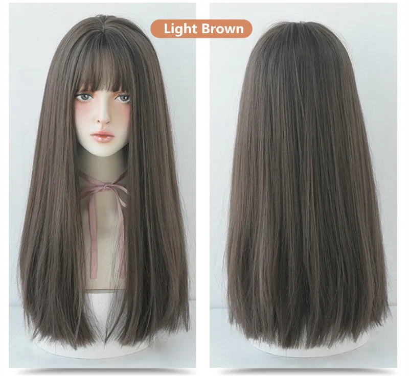 "NATURAL AIR BANGS LONG STRAIGHT" WIG N041402