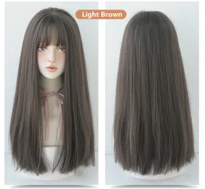 "NATURAL AIR BANGS LONG STRAIGHT" WIG N041402