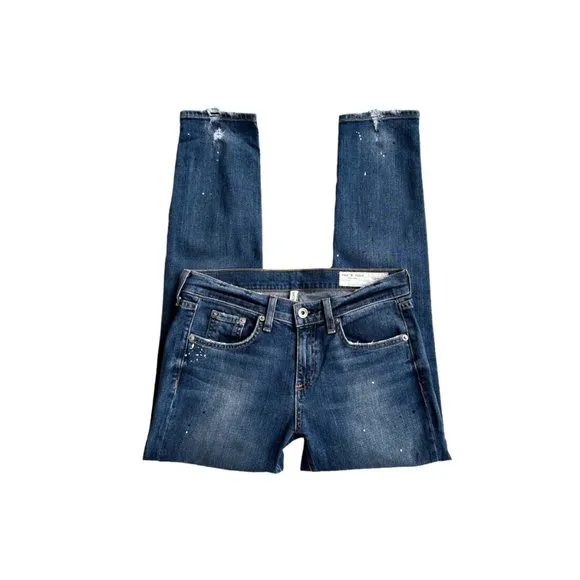 Rag &amp; Bone Lucky Dre Splatter Paint Jeans