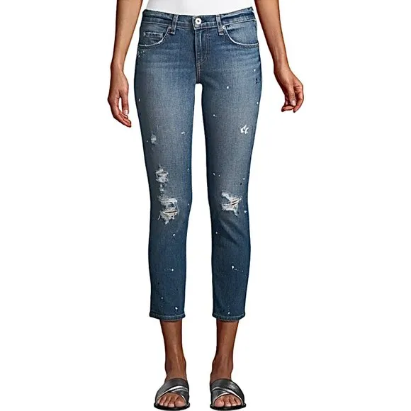 Rag &amp; Bone Lucky Dre Splatter Paint Jeans