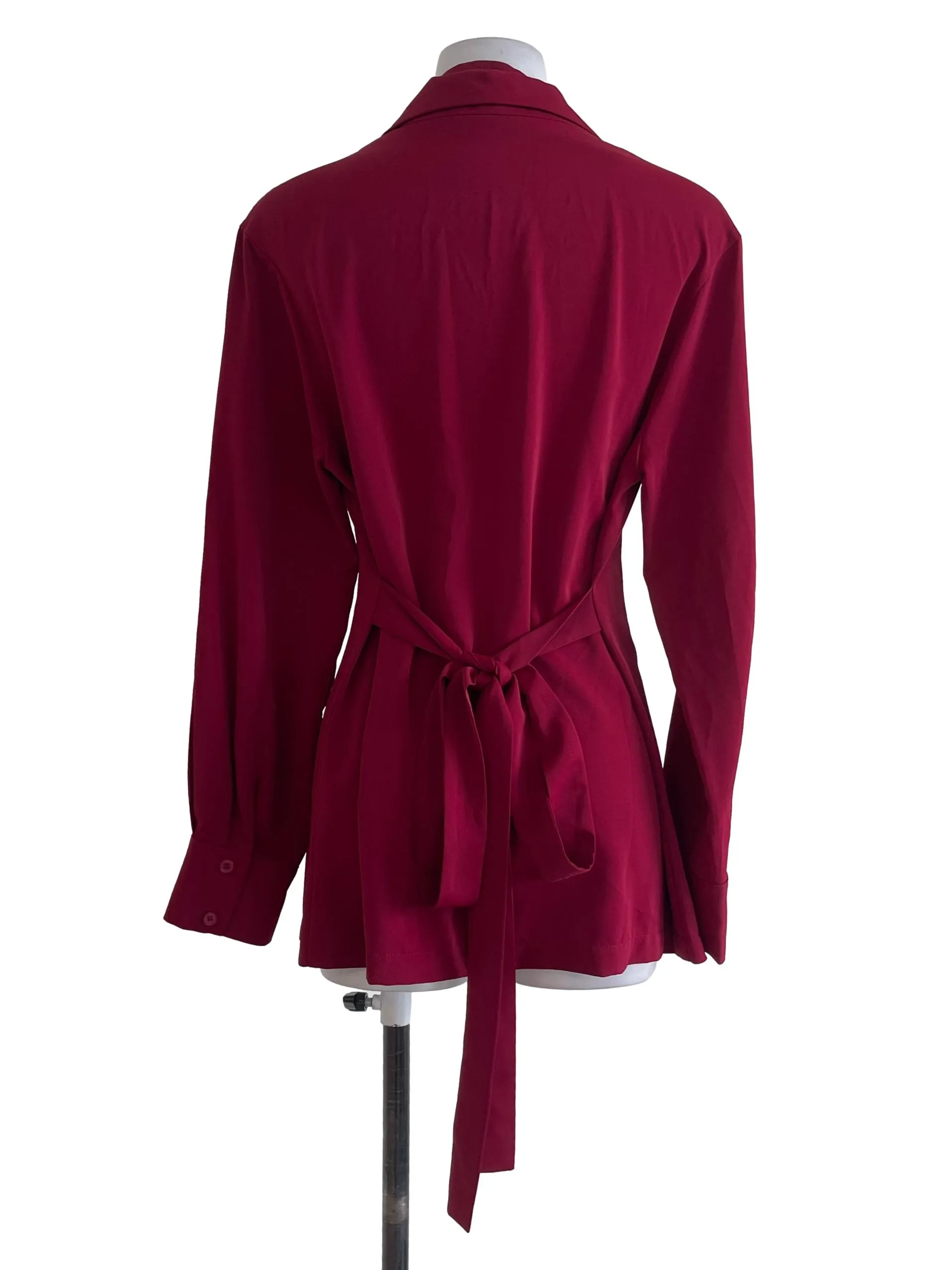 Red Wine Plain Blouse