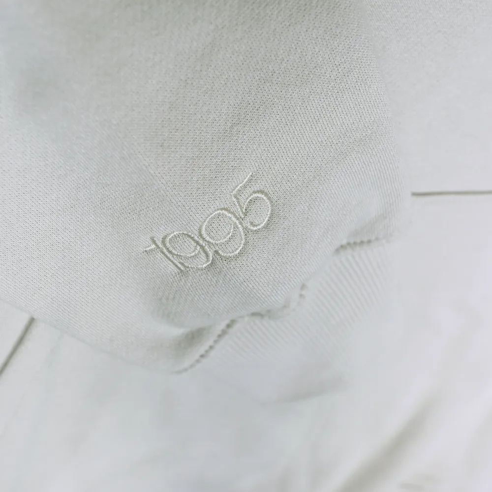Revert 95 Small Checkerboard Box Logo Hoodie Bone
