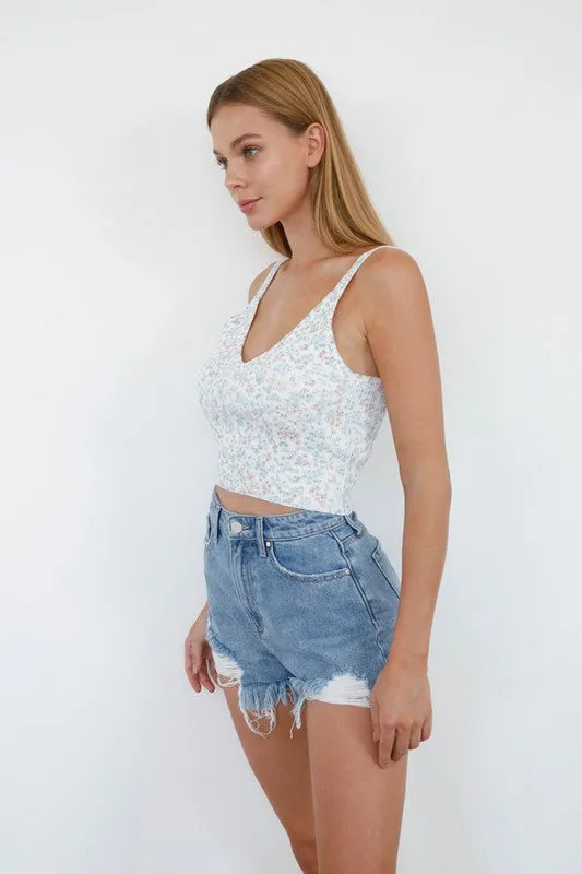 Rita High Rise Denim Shorts