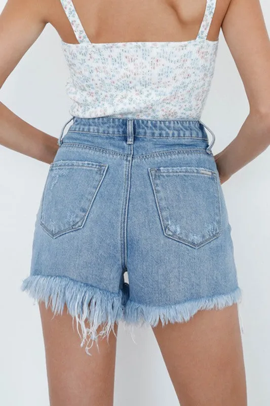 Rita High Rise Denim Shorts