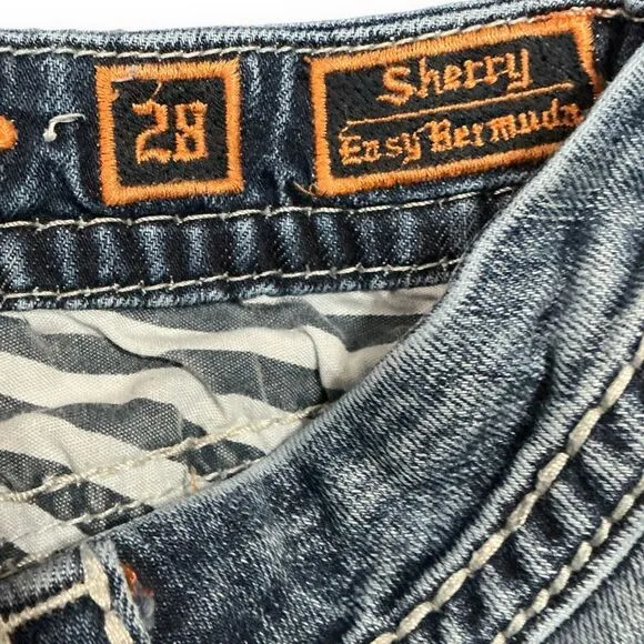 Rock Revival Sherry Easy Bermuda Jean Shorts Women’s Size 28