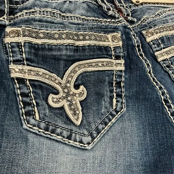 Rock Revival Sherry Easy Bermuda Jean Shorts Women’s Size 28