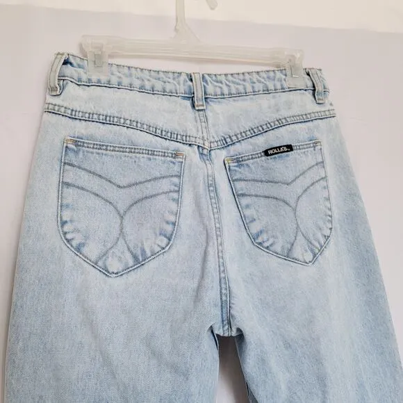 Rolla's High Rise Straight Light Wash Jeans Size 28