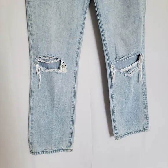 Rolla's High Rise Straight Light Wash Jeans Size 28