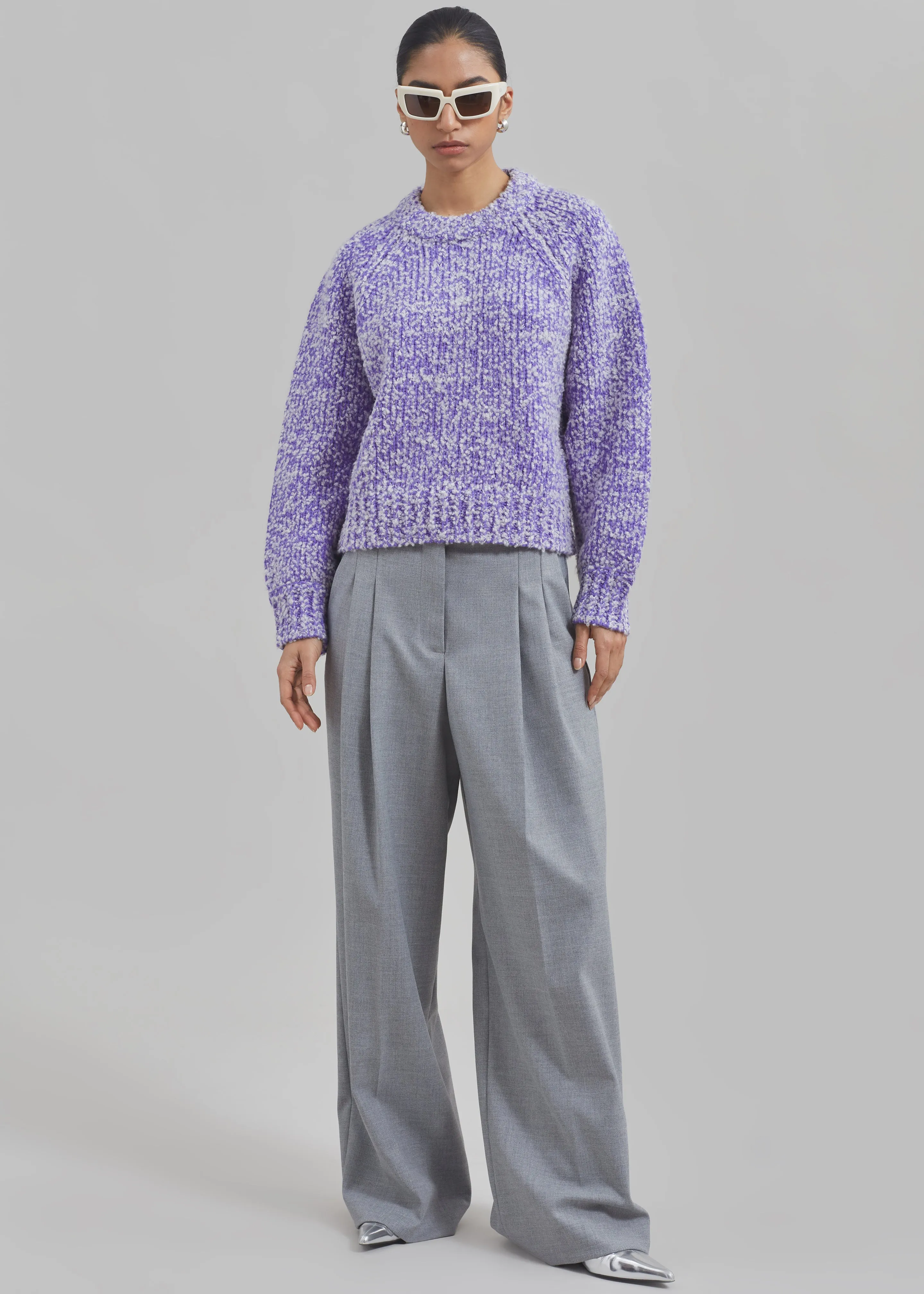 Samsøe Samsøe Aria Crew Neck - Simply Purple Melange