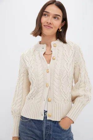 Sandstone Cotton Colette Cardigan