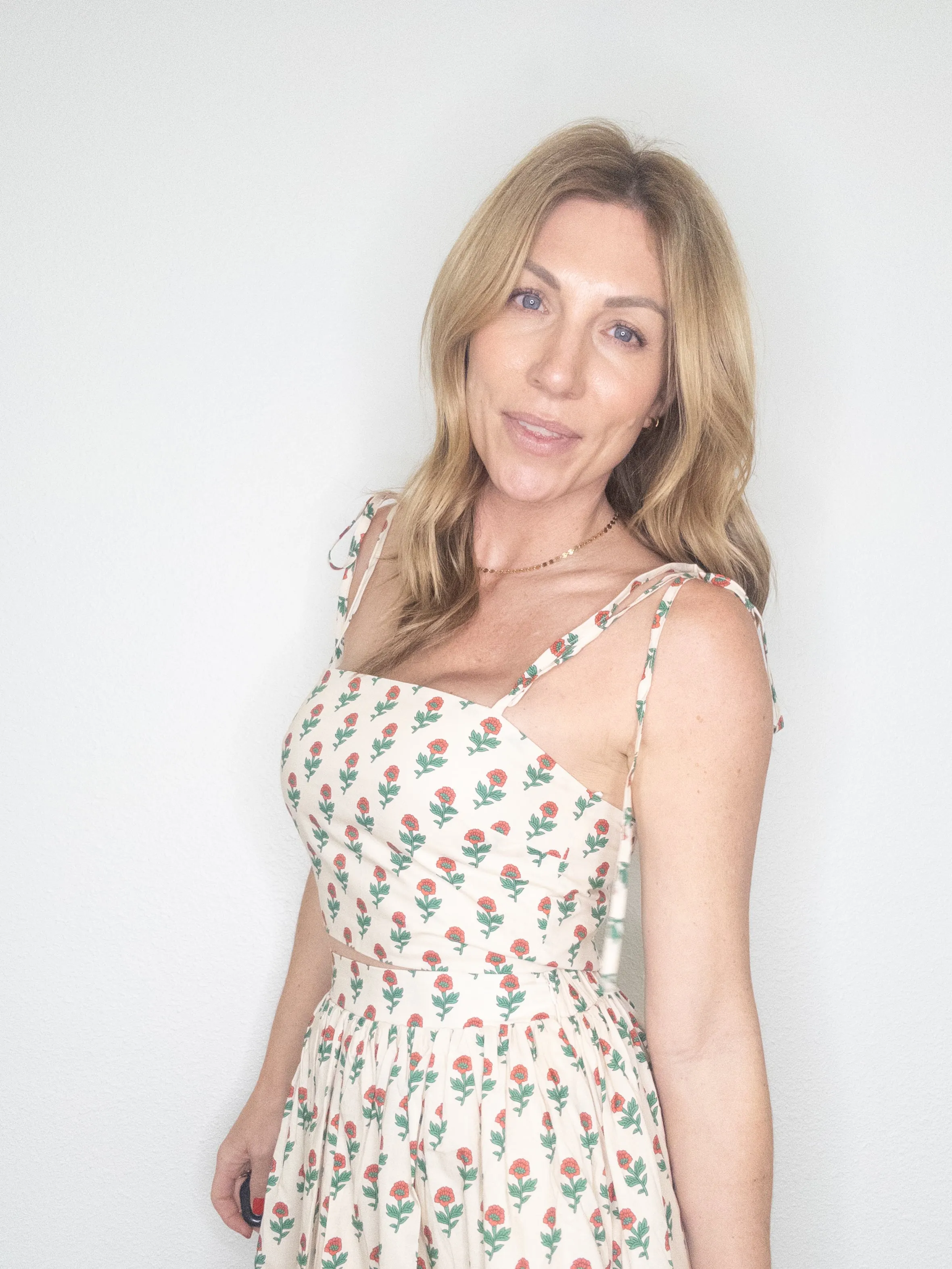 Scarlet Bloom Crop Tank