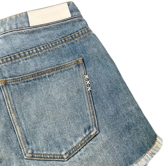 Scotch &amp; Soda You Blow Me Away Ocean Shade Blue Denim Jean Shorts Sz 24 NWT $115