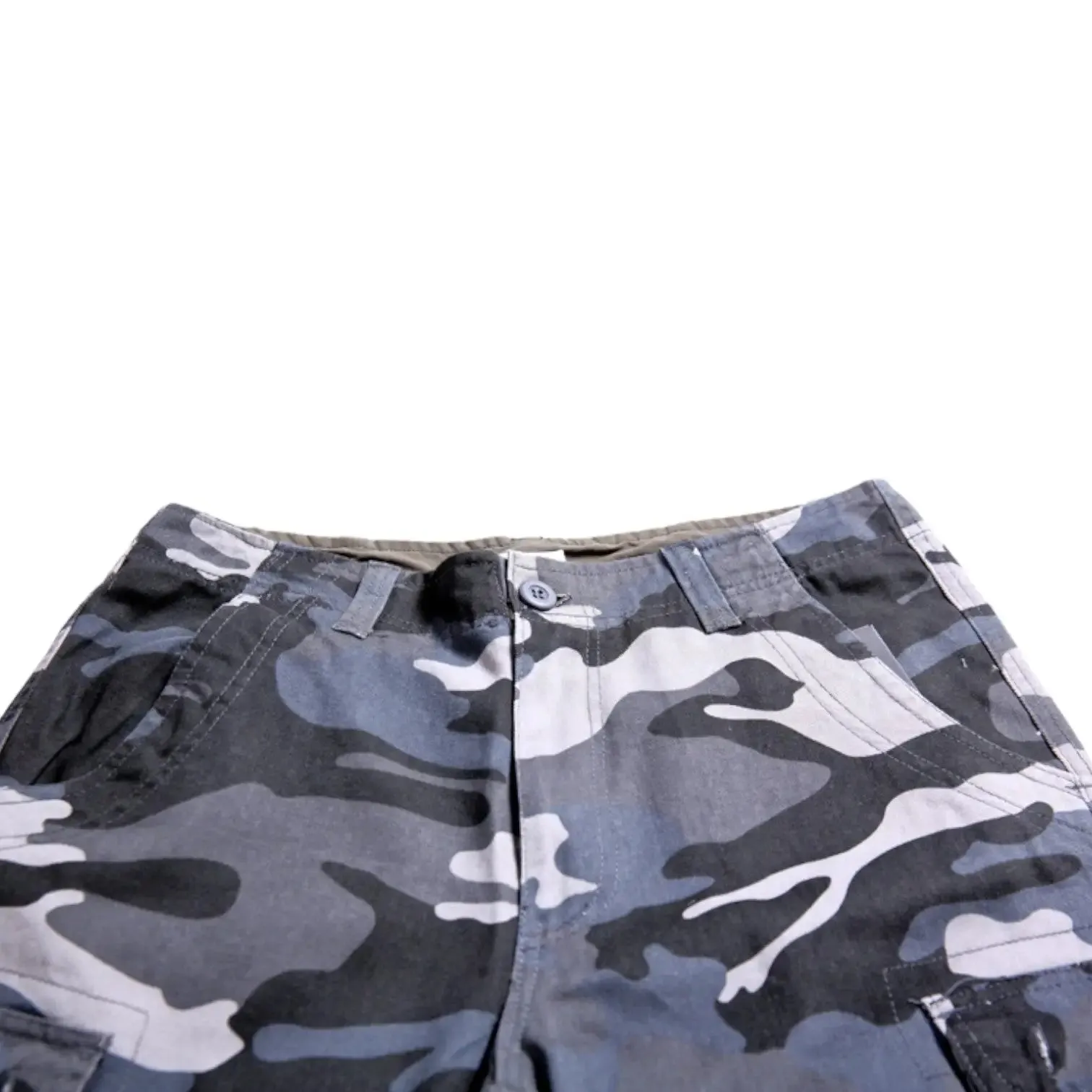 SHORT MILITAIRE EN COTON PUR