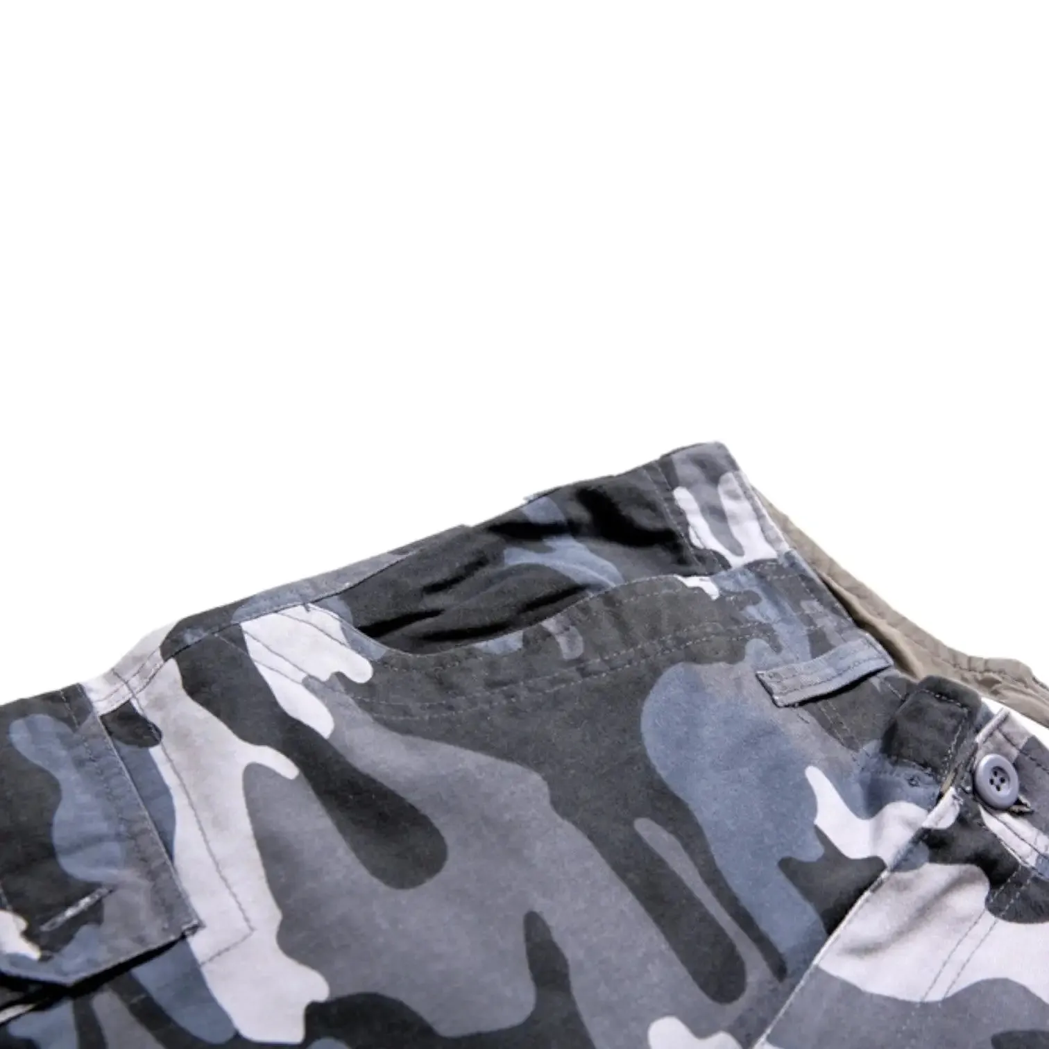 SHORT MILITAIRE EN COTON PUR