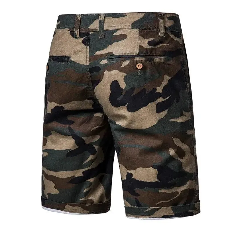 SHORT MILITAIRE EN MATIÈRE JEAN