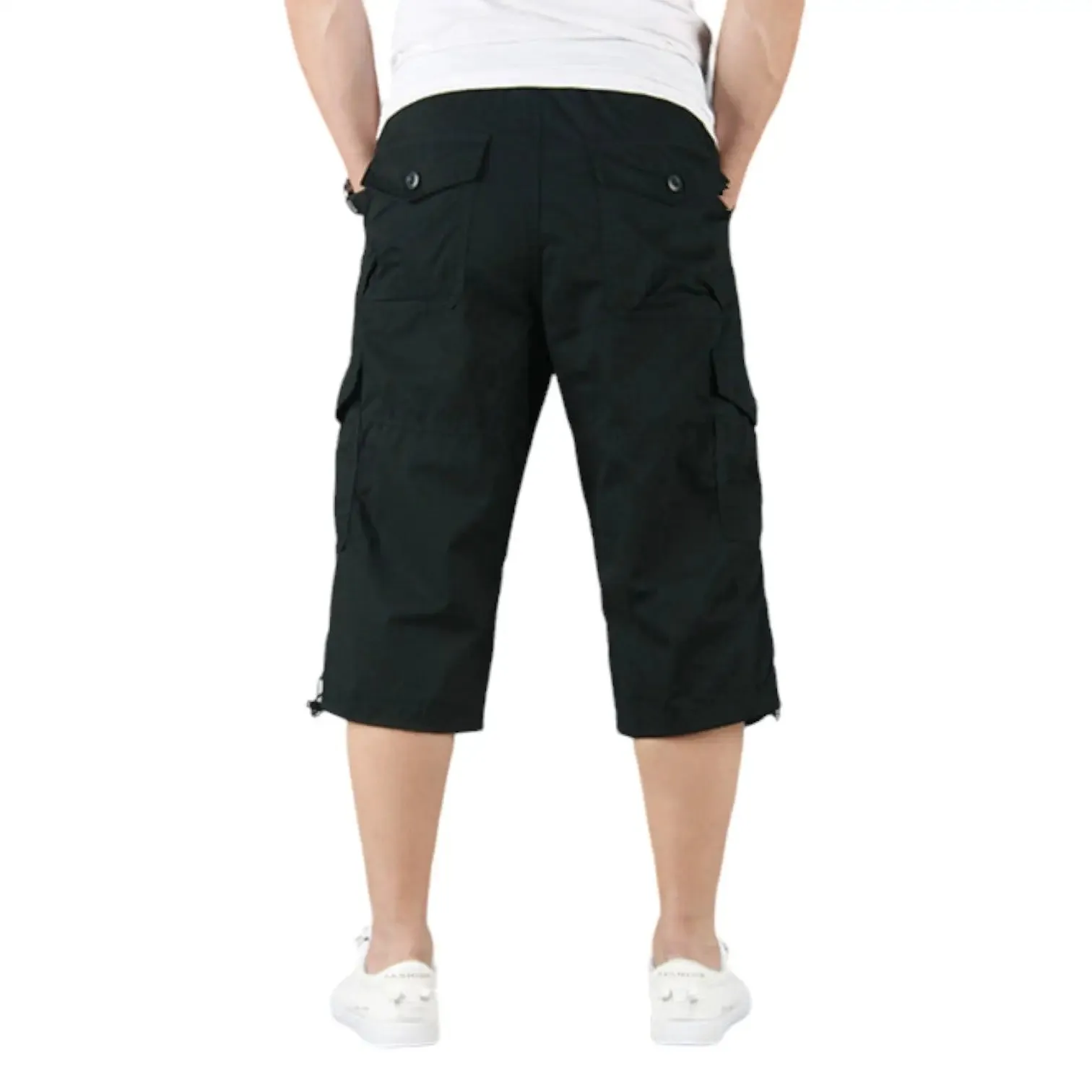 SHORT MILITAIRE LONG EN COTON