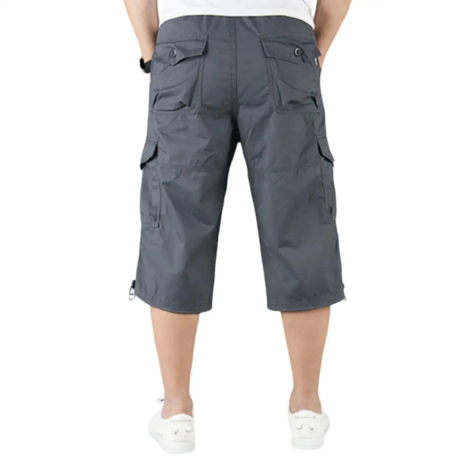 SHORT MILITAIRE LONG EN COTON