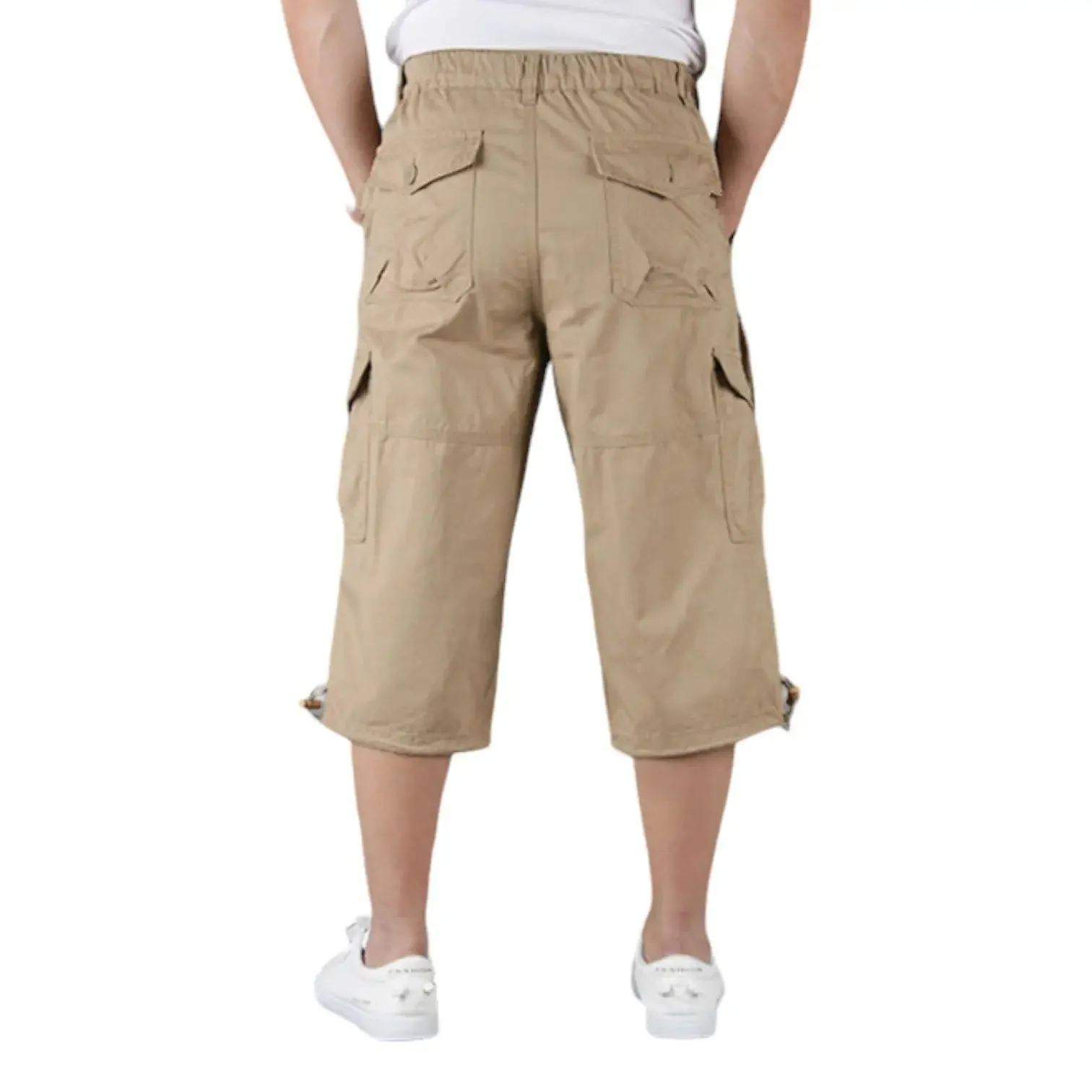 SHORT MILITAIRE LONG EN COTON