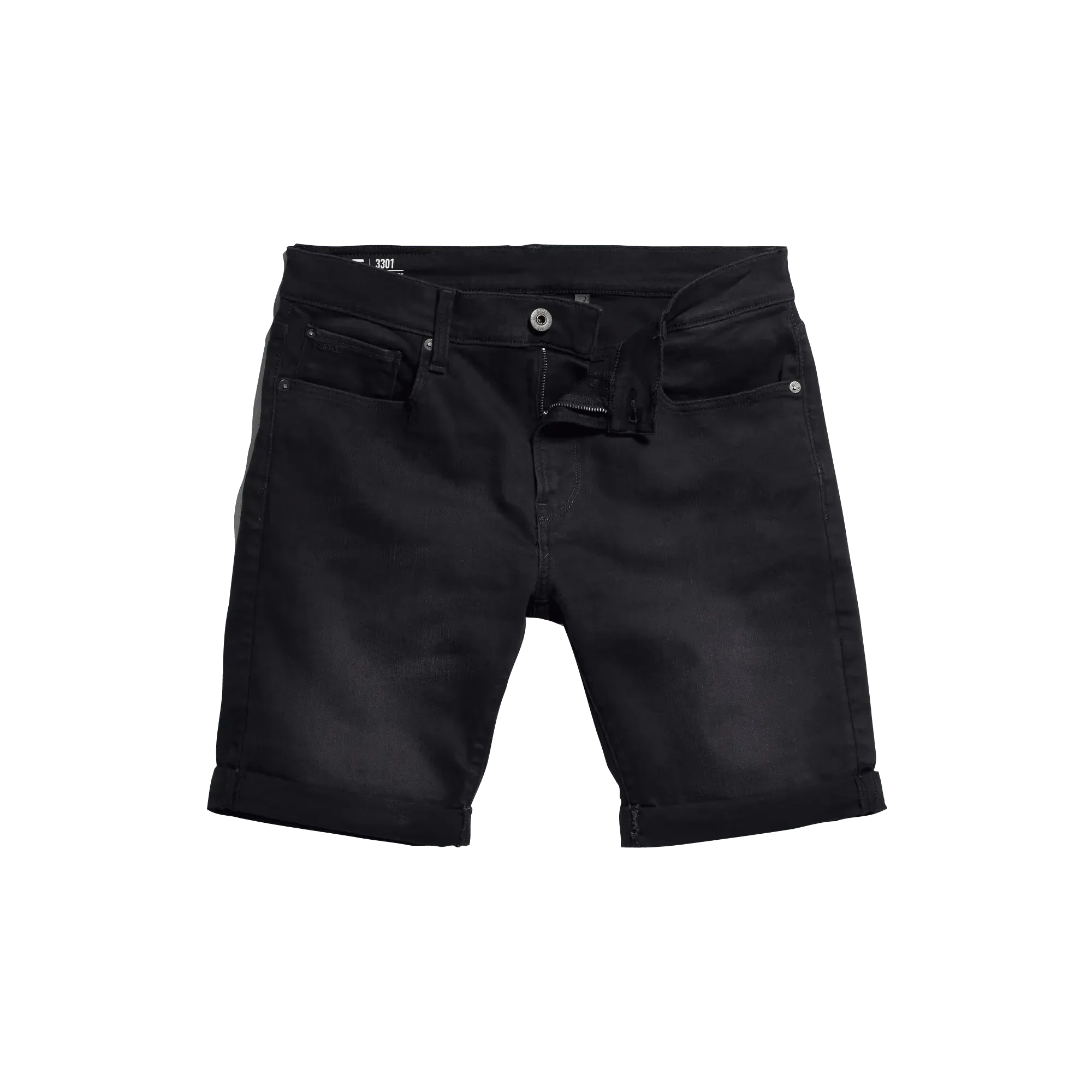 Shorts 3301 Slim Denim Jet Black
