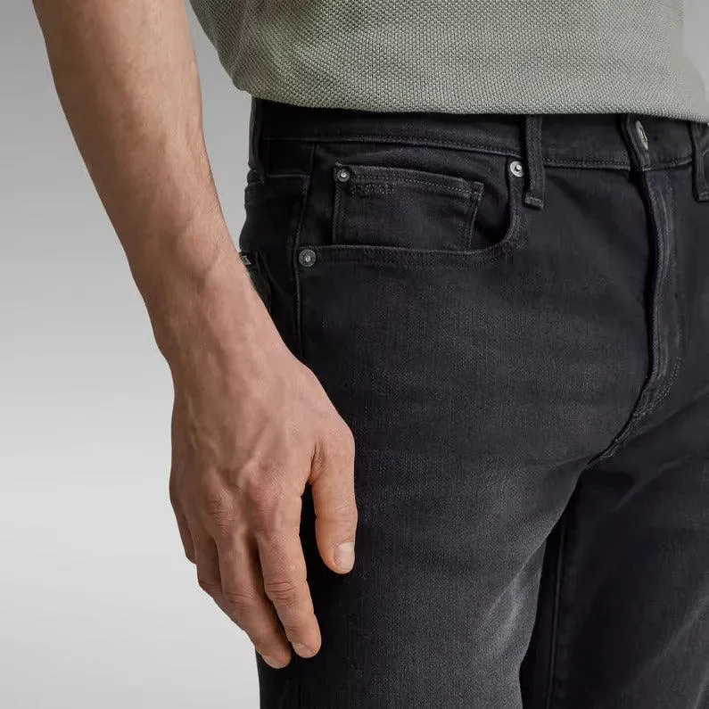 Shorts 3301 Slim Denim Jet Black
