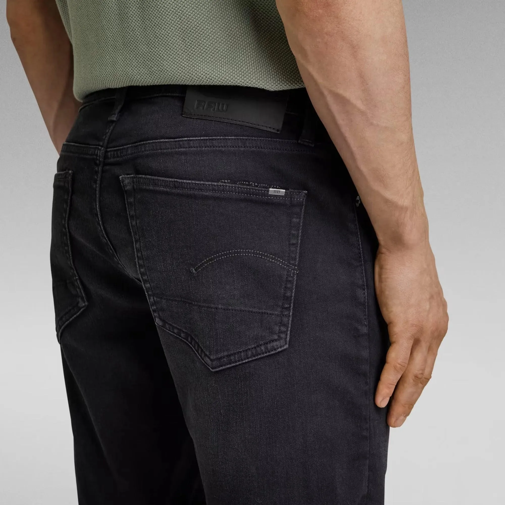 Shorts 3301 Slim Denim Jet Black