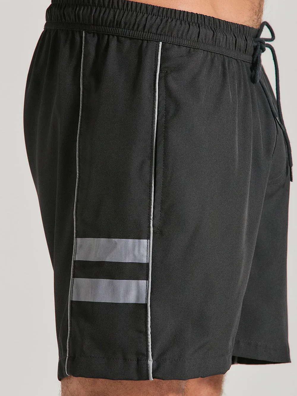 Shorts Tactel Preto 17 Polegadas Hurley Block Party