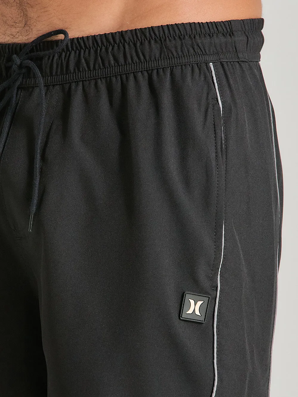 Shorts Tactel Preto 17 Polegadas Hurley Block Party